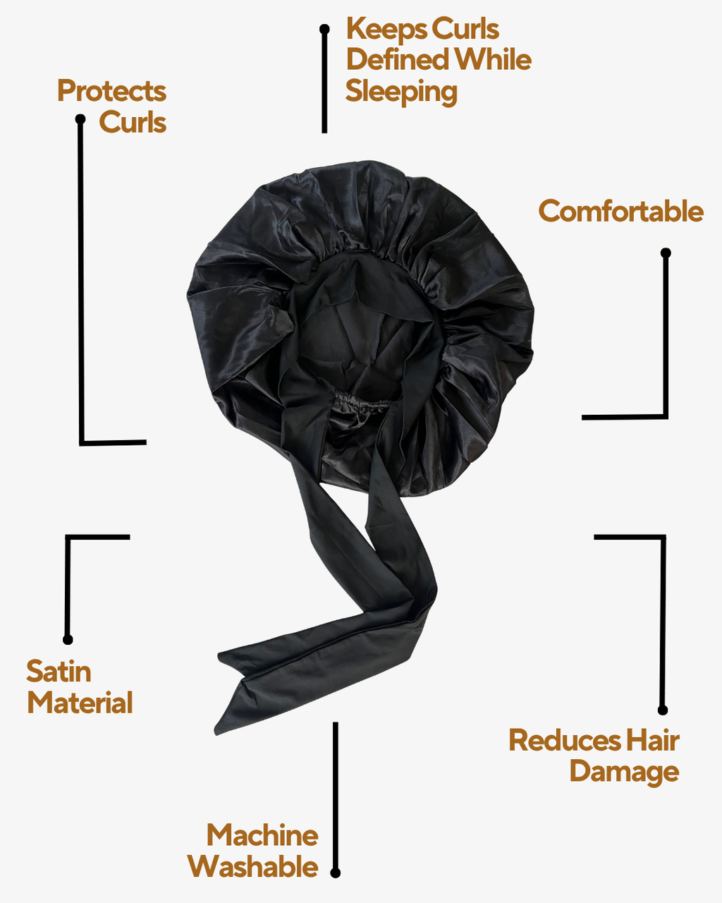 SATIN HAIR BONNET