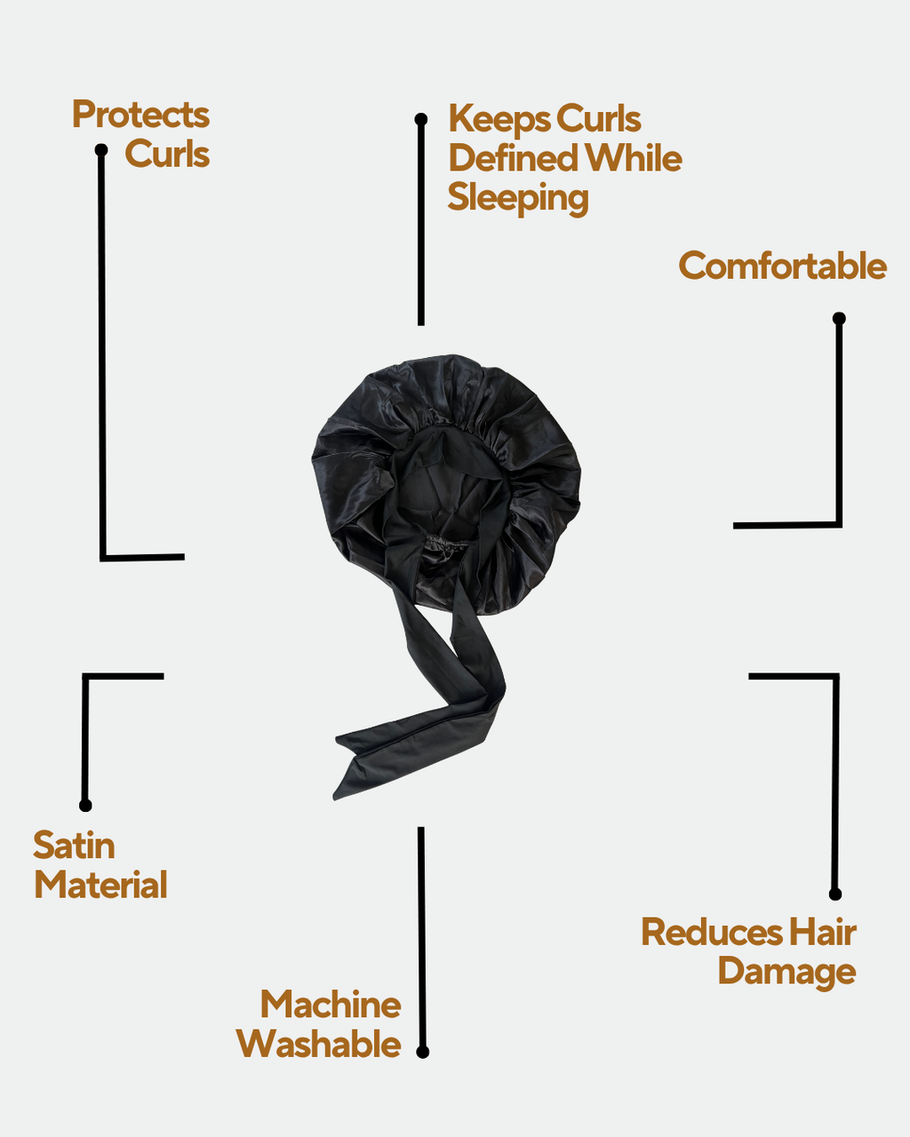 SATIN HAIR BONNET